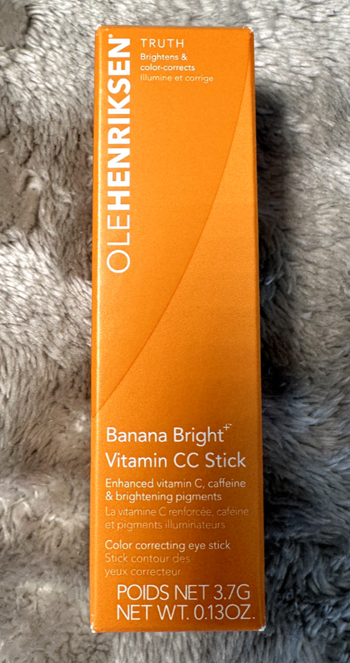 OLEHENRIKSEN Banana Bright+ Vitamin CC Eye Sticks Apricot Color NEW Unopened